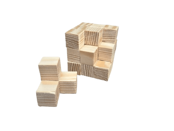 Knobelwürfel Holz-Bauset